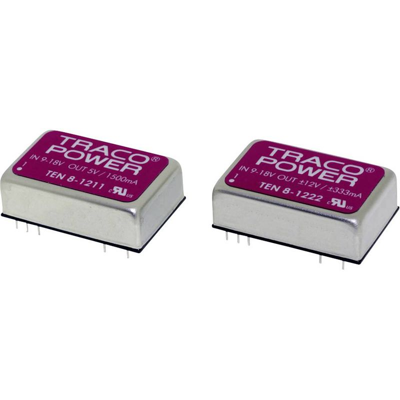 Foto van Tracopower ten 8-2413 dc/dc-converter, print 24 v/dc 15 v/dc 535 ma 8 w aantal uitgangen: 1 x