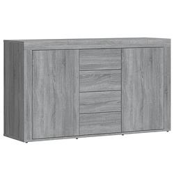 Foto van Vidaxl dressoir 120x36x69 cm bewerkt hout grijs sonoma eikenkleurig