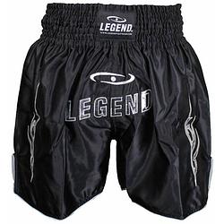 Foto van Legend sports logo (kick)boksshort zilver maat xs