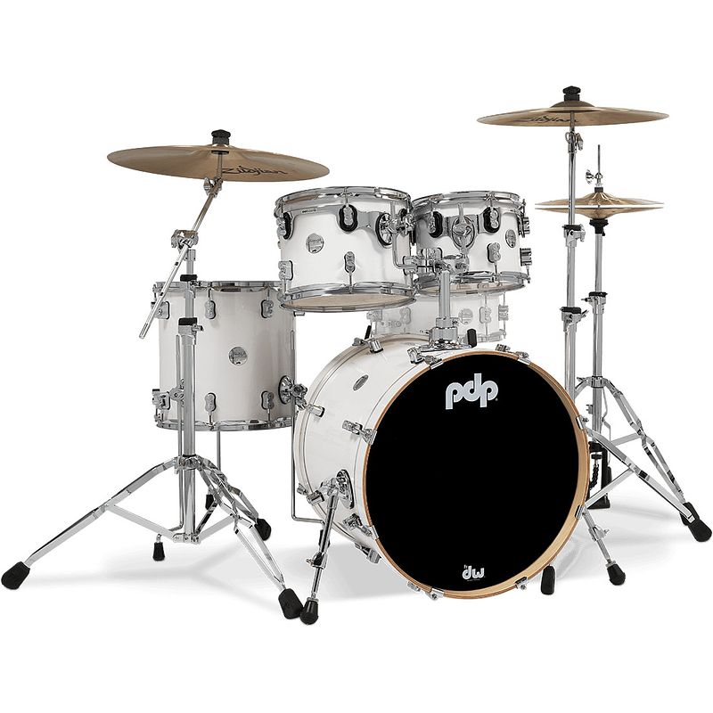 Foto van Pdp drums pd805882 concept maple pearlescent white 4d. shellset