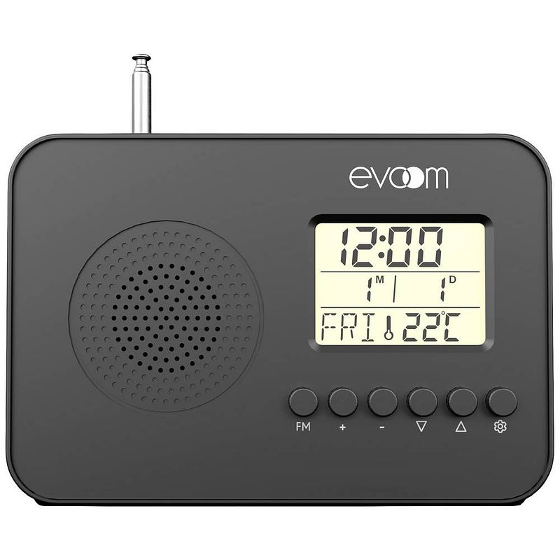 Foto van Ev306148 zakradio vhf (fm), fm fm wekfunctie zwart