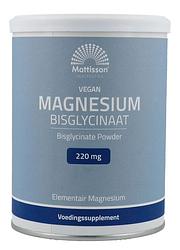 Foto van Mattisson healthstyle magnesium bisglycinaat poeder