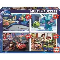 Foto van Educa pixar puzzle multi 4 in 1: nemo - monsters - cars - toy story