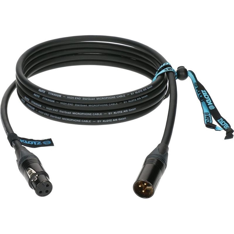 Foto van Klotz ti-m1500 titanium starquad xlr-kabel 15 meter