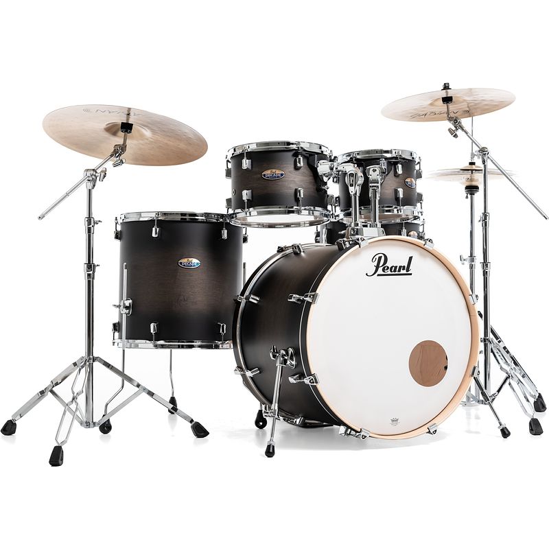 Foto van Pearl dmp925s/c262 decade maple satin black burst 5 delig drumstel