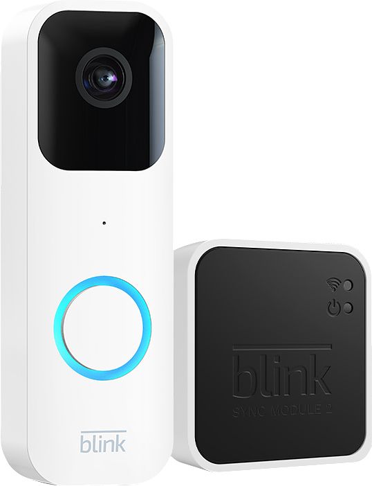 Foto van Blink video doorbell wit + sync module