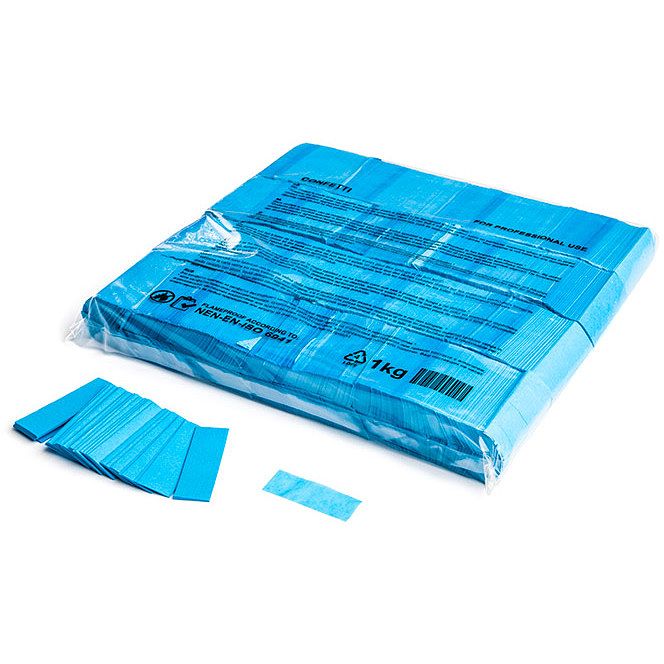 Foto van Magic fx con01lb sf confetti 55 x 17 mm bulkbag 1kg light blue