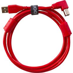 Foto van Udg u95005rd audio kabel usb 2.0 a-b haaks rood 2m