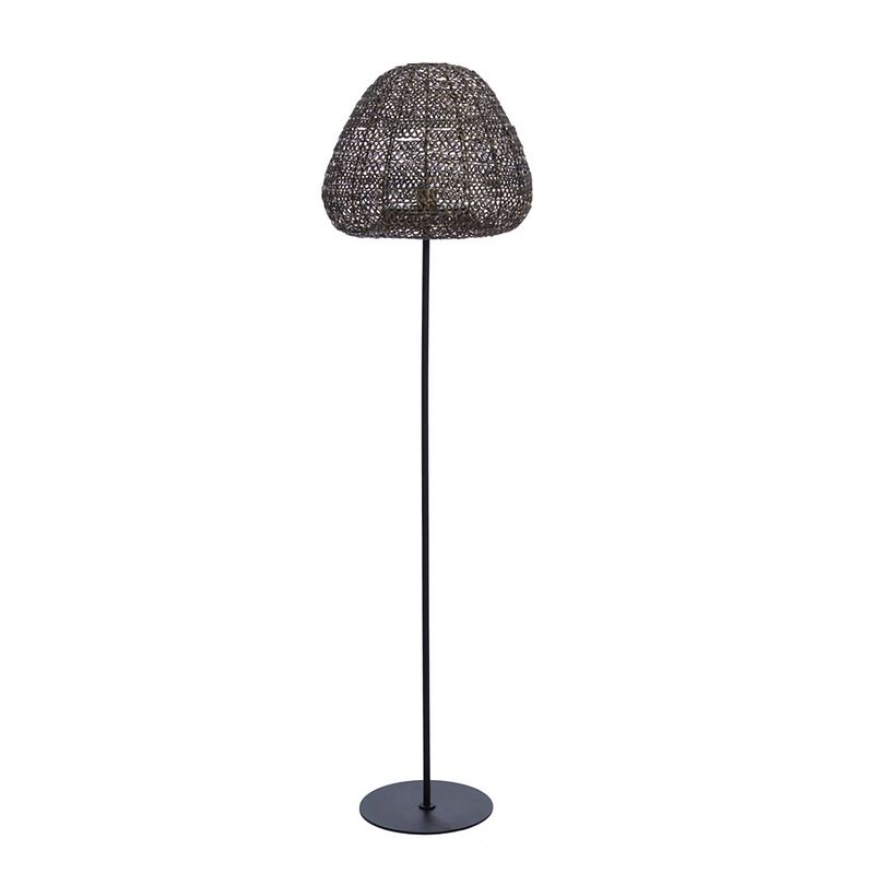 Foto van Light & living - vloerlamp finou - 43x43x162cm - brons