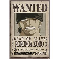 Foto van Abystyle one piece wanted zoro new poster 61x91,5cm