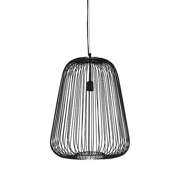 Foto van Light & living - hanglamp rilanu - 47x47x64 - zwart