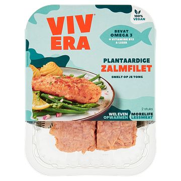 Foto van Vivera plantaardige zalmfilet 2 stuks 200g bij jumbo