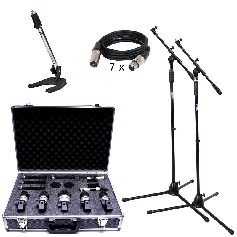 Foto van Devine mic-ds drum opname set xl