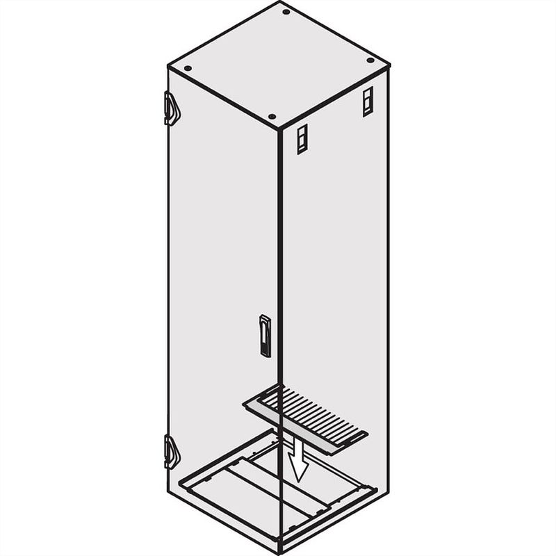 Foto van Schroff 23130074 19 inch afdekking met borstels voor patchkast