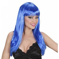 Foto van Damespruik blauw stijl haar - verkleedpruiken