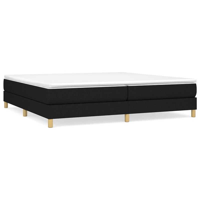 Foto van The living store boxspringbed - luxe - bedframe - 203 x 200 x 25 cm - kleur- zwart