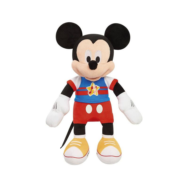 Foto van Muzikale knuffel famosa mcc13 mickey mouse lichten met geluid polyester plastic multicolour (33 cm)