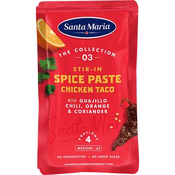 Foto van Santa maria stirin spice paste chicken taco 100g bij jumbo