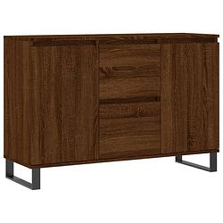 Foto van Vidaxl dressoir 104x35x70 cm bewerkt hout bruineikenkleurig