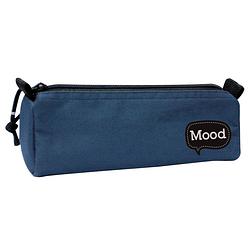 Foto van Mood etui chrome junior 21 x 7 x 7 cm polyester jeansblauw