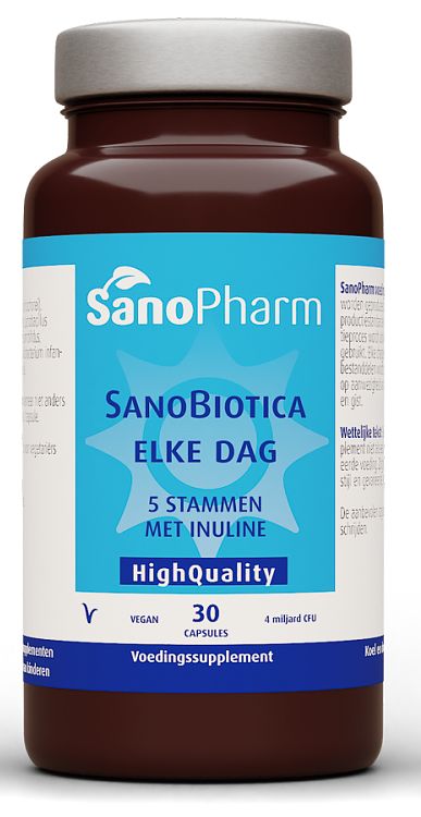 Foto van Sanopharm sanobiotica elke dag capsules