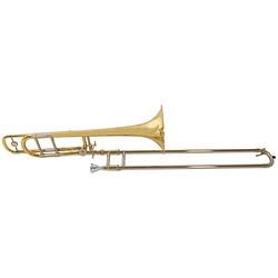 Foto van Vincent bach tb450b tenor trombone bb/f (gelakt) + gigbag