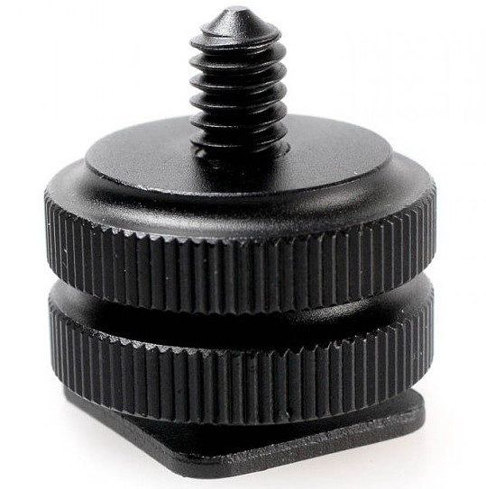 Foto van Caruba hotshoe adapter - universal hotshoe naar 1/4inch male schroefdraad