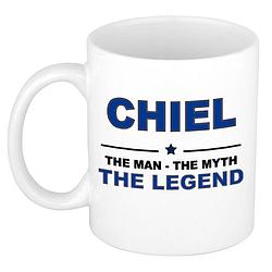 Foto van Chiel the man, the myth the legend cadeau koffie mok / thee beker 300 ml - naam mokken