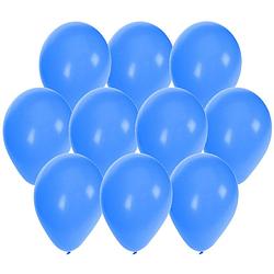 Foto van 30x stuks blauwe party ballonnen 27 cm - ballonnen