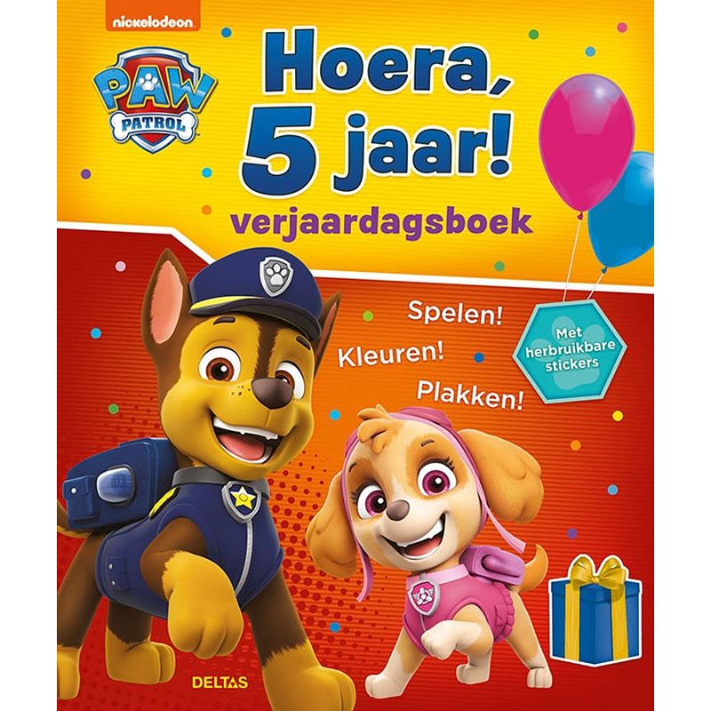 Foto van Nickelodeon verjaardagsboek paw patrol hoera, 5 jaar!