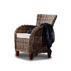 Foto van 2 x baroness fauteuil in grijs rotan.