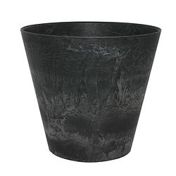 Foto van Bloempot pot claire zwart 37 x 34 cm artstone