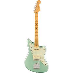 Foto van Fender american professional ii jazzmaster mystic surf green mn elektrische gitaar met koffer