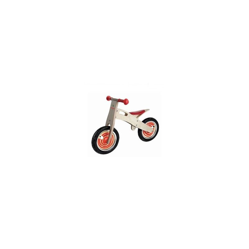 Foto van Balance bike houten loopfiets junior rood