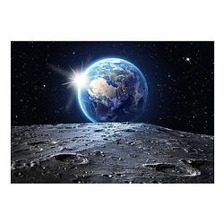 Foto van Artgeist view of the blue planet vlies fotobehang 150x105cm 3-banen