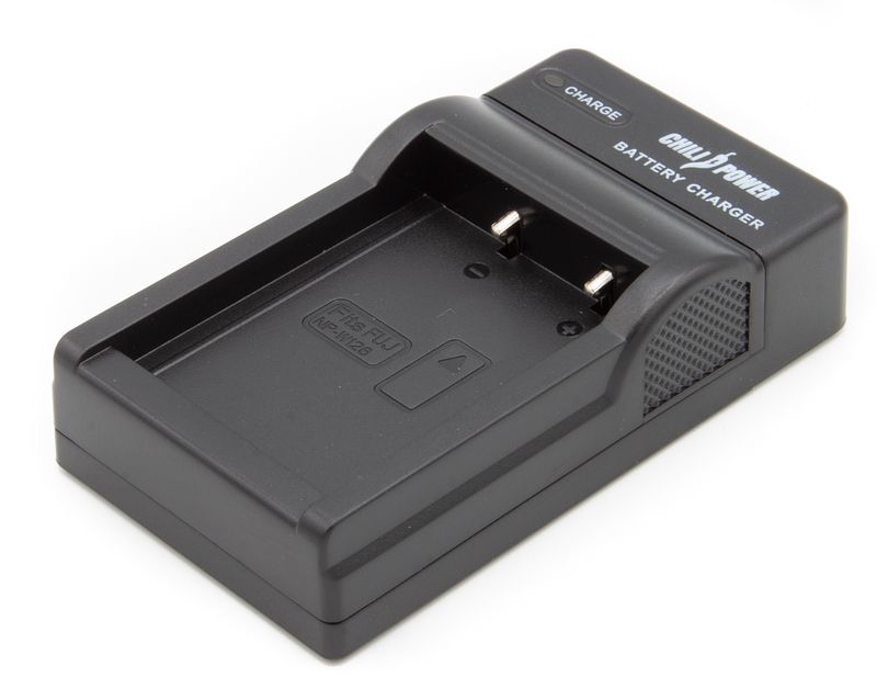 Foto van Chilipower fuji np-w126 en np-w126s mini usb oplader