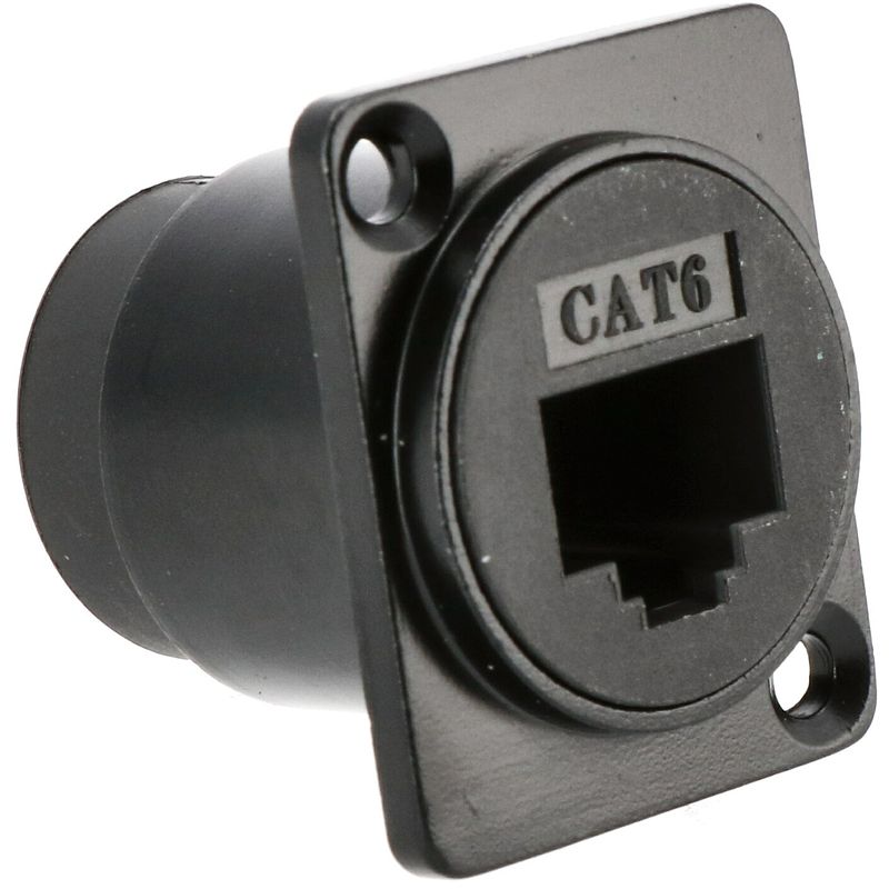 Foto van Devine ncd chassisdeel rj45 cat5/6 doorvoerconnector d-size