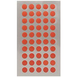 Foto van 400x stippen stickers rood 8 mm - stickers