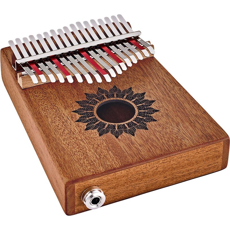 Foto van Meinl sonic energy soundhole pickup kalimba 17 c major mahogany