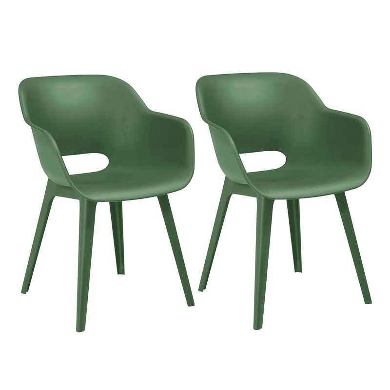 Foto van Keter noa tuinstoelen - 2 stuks -56,5x55x80cm - groen