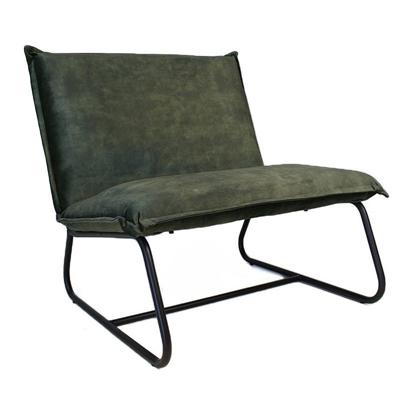 Foto van Bronx71 velvet fauteuil paris groen.