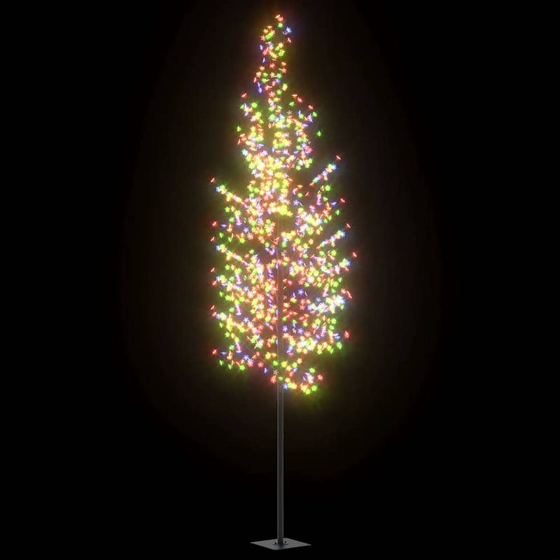 Foto van Vidaxl kerstboom met 1200 led'ss meerkleurig licht kersenbloesem 400 cm