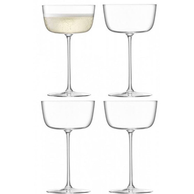 Foto van L.s.a. cocktailglazen borough 240 ml glas 4 stuks