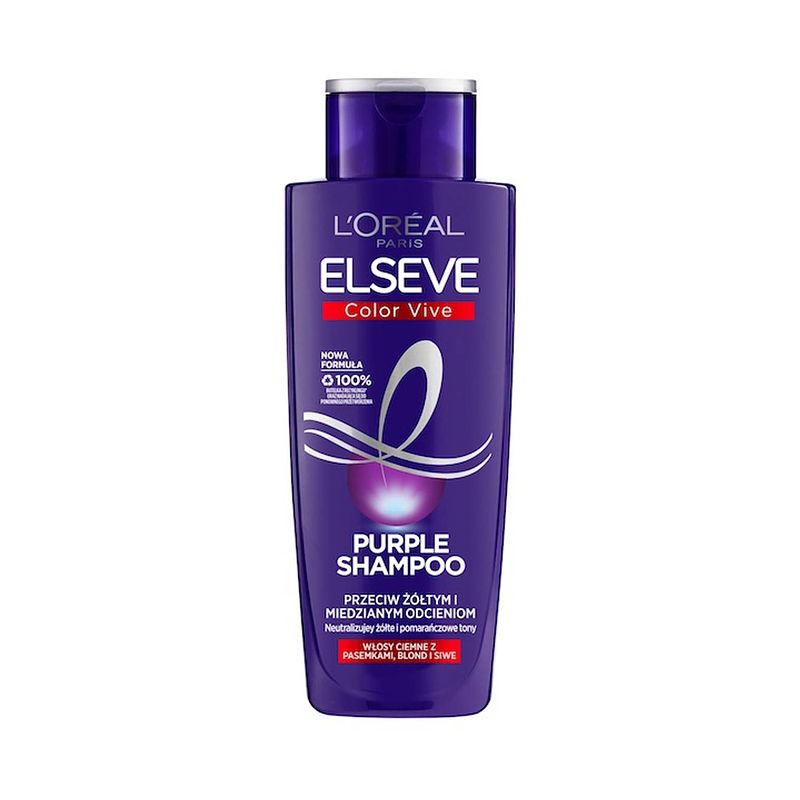 Foto van Elseve color-vive purple shampoo violet shampoo tegen gele en kopertinten 200ml