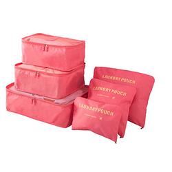 Foto van Packing cubes - 6 stuks - koffer organiser - watermeloen