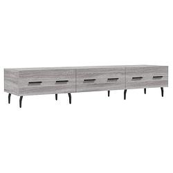 Foto van Vidaxl tv-meubel 150x36x30 cm bewerkt hout grijs sonoma eikenkleurig