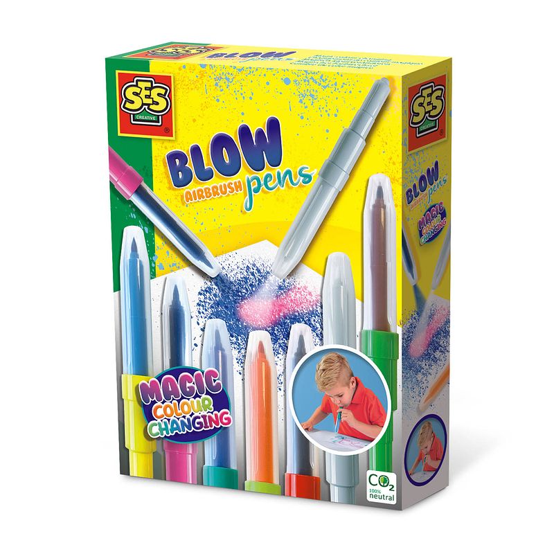 Foto van Blow airbrush pens - magisch kleurveranderen