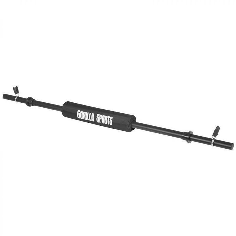 Foto van Gorilla sports aerobic halterstang - 130 cm - met bar pad - 30/31 mm - veersluiting