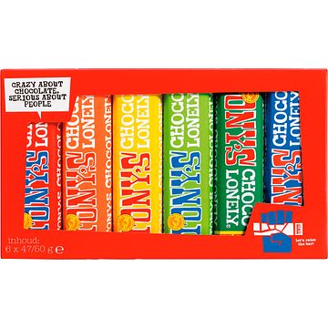 Foto van Tony's chocolonely 6 stuks bij jumbo