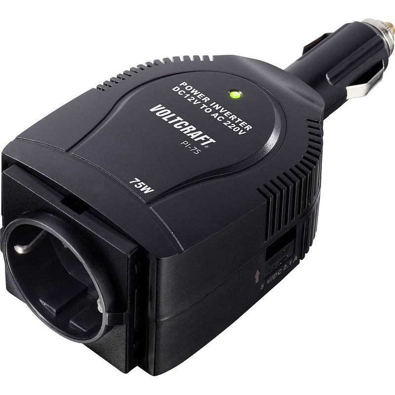 Foto van Voltcraft omvormer pi-75 75 w 12 v/dc - 230 v/ac